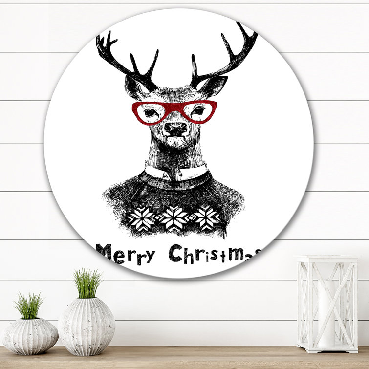 Metal on sale christmas deer